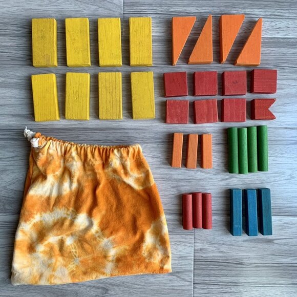 Local Toyshop Made Wooden Block Set ✨ - Picture 1 of 8